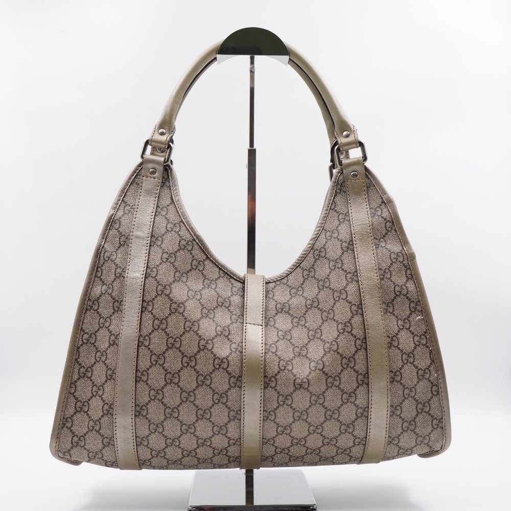 ❌️❌️SOLD❌️❌️BW04 💕 GUCCI GG Plus Monogram Jackie Hobo Bag - Picture 4 of 13